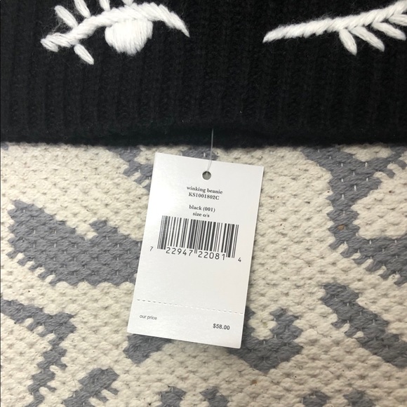 🆕 Kate Spade Wink Beanie Hat - Picture 2 of 4